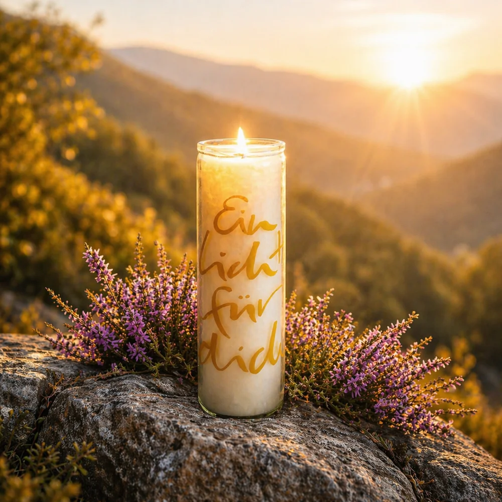 Exklusive SignKerze „Ein Licht für dich“ – handgegossen, Original von Sign by Jwala®, hochwertige Duftkerze aus Tirol, Limited Edition, einzigartiges Geschenk