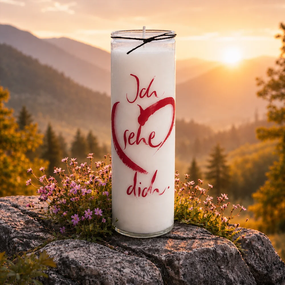 Exklusive SignKerze „Ich sehe dich“ – Original von Sign by Jwala®, handgegossen, hochwertige Duftkerze aus Tirol, Limited Edition, einzigartiges Geschenk