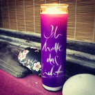 Exklusive SignKerze „Ich halte das Licht“ – handgefertigte Designkerze, Original von Sign by Jwala®, Limited Edition, hochwertiges Wohnaccessoire für Licht, Hoffnung und Inspiration
