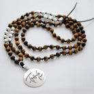 Premium Mala „Friede“ Tigerauge – Sign by Jwala®, edle Handarbeit, Unikat, exklusives Schmuckstück für Schutz, Balance und spirituelle Entwicklung