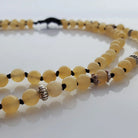 Premium Collier „Freude“ Gelbe Jade – Sign by Jwala®, edle Handarbeit, Unikat, exklusives Schmuckstück für Harmonie, Wohlbefinden und positive Energie