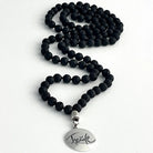 Luxus Männer Mala „Freude“ Lavastein – Sign by Jwala®, exklusive Meditationskette, liebevoll gefertigt, Premium-Qualität für Achtsamkeit und spirituelle Entwicklung