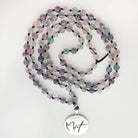 Exklusive Mut-Mala Fluorit – handgefertigte Meditationskette, Original von Sign by Jwala®, Limited Edition, hochwertiger Edelsteinschmuck für Klarheit und geistige Stärke