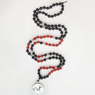 Exklusive Mut-Mala Achat, Labradorit & Jade – handgefertigte Meditationskette, Original von Sign by Jwala®, Limited Edition, hochwertiger Edelsteinschmuck für innere Stärke und Balance