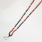 Original Mut-Mala Onyx/Achat Rot – SignShop.Tirol, einzigartige Schmuckkette, handgemacht, wertvolles Accessoire für mentale Stärke, Balance und Lebensfreude