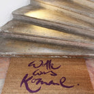 Handgefertigte Fußmatte aus 100 % Kokos mit inspirierendem Sign „Wolle, was komme“. In Violett, für Innenbereiche und überdachte Eingänge.