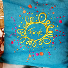 Bauernleinen Zirbenkissen „Freude“ – Handgefertigtes Kissen mit Zirbenholzfüllung und inspirierender Stickerei, exklusiv im SignShop Tirol online kaufen