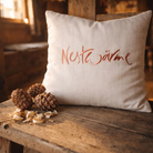 Exklusives Zirbenkissen aus Bauernleinen 45x45 cm – handgemacht, Premium Qualität, sicher im SignShop Tirol online kaufen