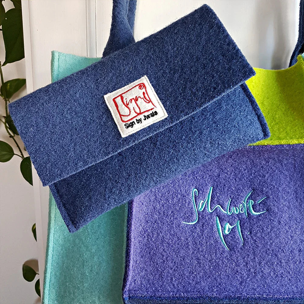 Premium Yoga-Shopper „Schwerelos“ – Sign by Jwala®, edle Handarbeit, Unikat, stilvolle Tragetasche für Yogamatte, Freizeit und bewussten Lebensstil