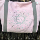 Luxus Shopper „Mein Herz geht auf“ Bauernleinen – Sign by Jwala®, exklusive Strandtasche, liebevoll gefertigt, Premium-Qualität für Urlaub, Shopping und besondere Momente