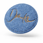 Hochwertiger Luxus Untersetzer „Danke“ in Hellblau aus Wollwalk im SignShop Tirol – einzigartiges, handgefertigtes Tischaccessoire für anspruchsvolle Wohnkultur und Geschenkideen zum Danke sagen