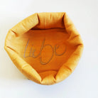Edles Brotkörbchen „Liebe“ Gelb – Original von Sign by Jwala®, liebevoll gefertigt, hochwertiges Unikat aus Tirol