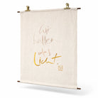 Handgemachter Haussegen „Wir halten das Licht“ – Original von Sign by Jwala®, limitierte Auflage, inspirierender Wandschmuck, wertvolles Geschenk für Schutz und Harmonie