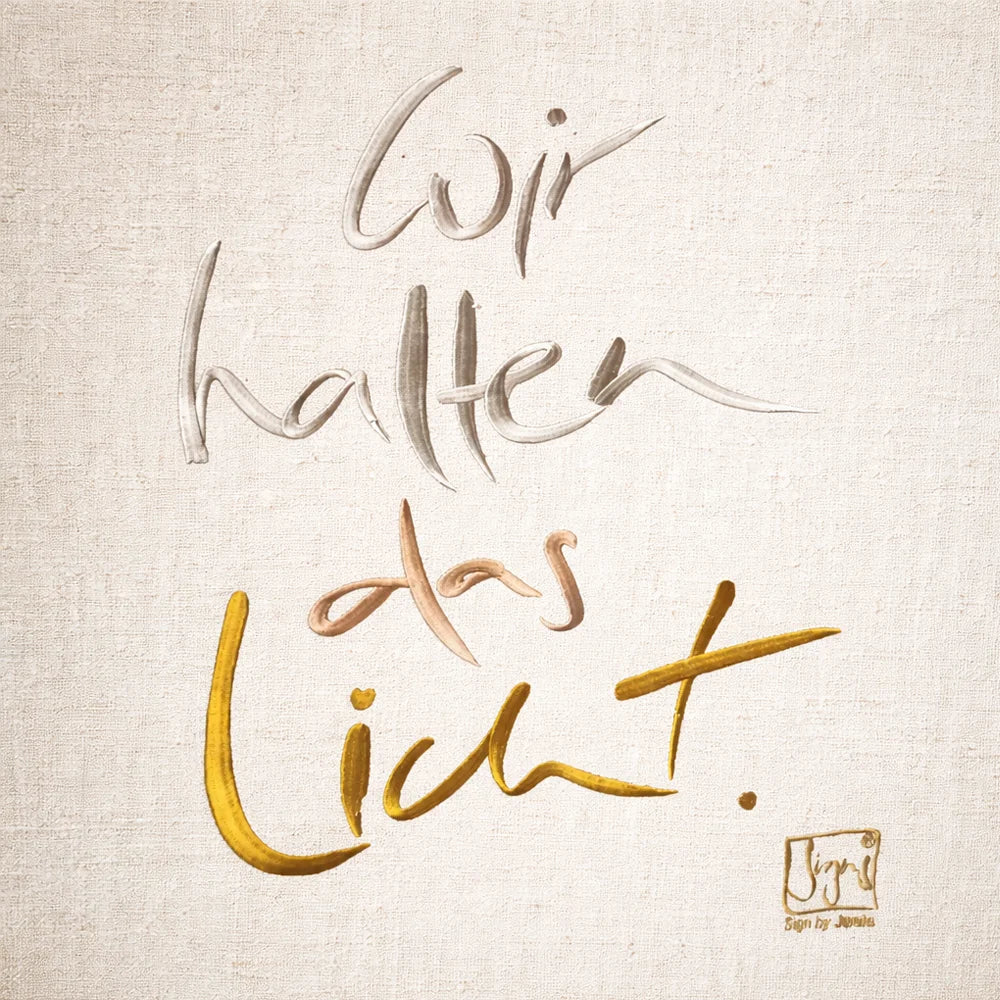Original Haussegen „Wir halten das Licht“ – SignShop.Tirol, einzigartige Wandkunst, handgemacht, wertvolles Geschenk für Licht, Geborgenheit und Gemeinschaft