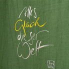 Luxus Leinwanddruck „Haussegen Alles Glück dieser Welt“ – Sign by Jwala® mit Fingerzeige Karte, exklusive Deko, liebevoll gefertigt, Einzelstück aus Tirol, Premium-Kunst für Ihr Zuhause