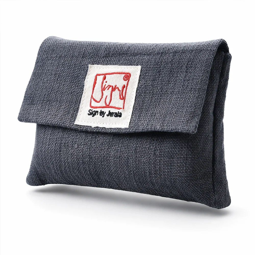 Exklusives Fingerzeige SignKarten-Set Anthrazit – Inspirationskarten aus Bauernleinen, jetzt sicher im SignShop Tirol online kaufen