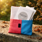 Handgemachtes Karten-Set Fingerzeige Orange – Bauernleinen Edition sicher im SignShop Tirol bestellen