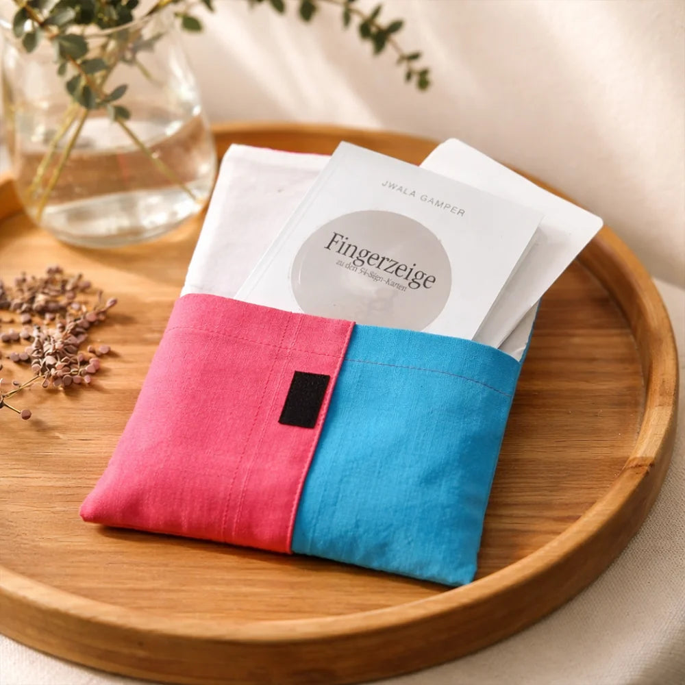 SignKarten-Set Orange Fingerzeige – limitierte Edition aus Bauernleinen sicher im SignShop Tirol online erwerben