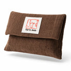 Exklusives Orakelkarten-Kartenset „Fingerzeige“ Braun/Orange – Edle spirituelle Impulskarten in hochwertiger Bauernleinen-Tasche online im SignShop Tirol bestellen