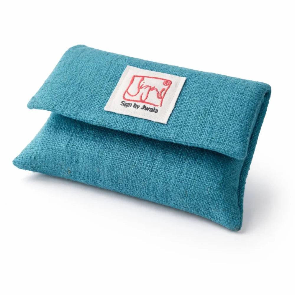 Handgemachtes Kartenset „Fingerzeige“ mit Begleitbuch und 54 SignKarten von Jwala Gamper – Spirituelles Geschenk in edler Bauernleinen-Tasche in Petrol online im SignShop Tirol kaufen