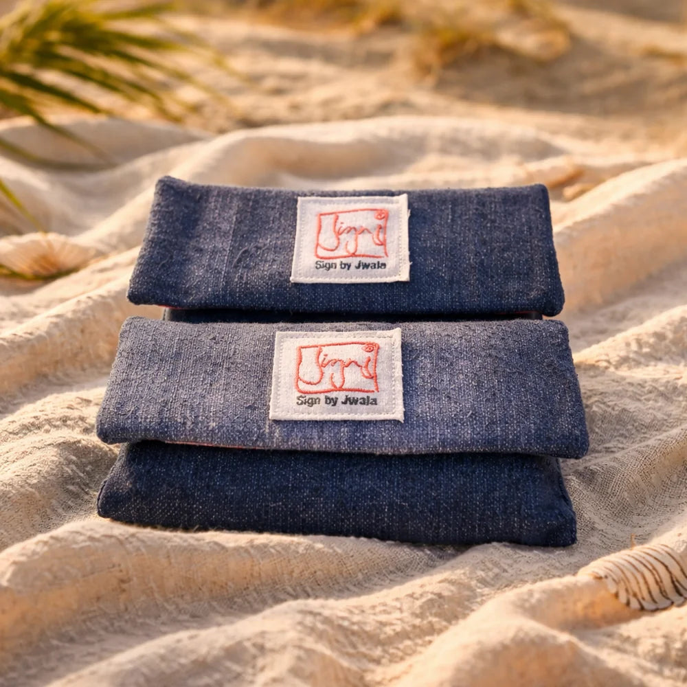 JWKA5431 SignKarten-Set „Fingerzeige“ Blau/Batik, Futter Rot – exklusive Handarbeit, sichere Online-Bestellung im SignShop Tirol