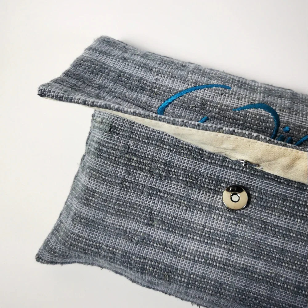 WIR-Karten-Set grau/gestreift mit Bauernleinentasche – Premium Edition für Partnerschaft und Team, jetzt sicher im SignShop Tirol online bestellen