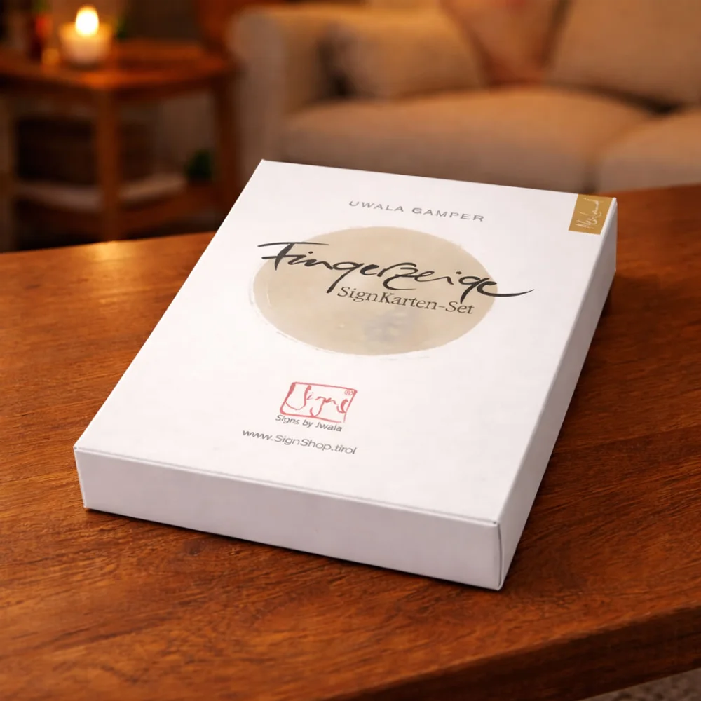 Fingerzeige Orakelkarten-Set von Jwala Gamper – Spirituelle Orakelkarten für Inspiration, persönliche Entwicklung und achtsame Lebensbegleitung online im SignShop Tirol kaufen