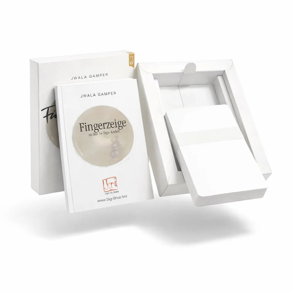 Orakelkarten-Set „Fingerzeige“ von Jwala Gamper – Spirituelle Karten für innere Stärke, Selbstfindung und neue Lebensfreude online im SignShop Tirol kaufen