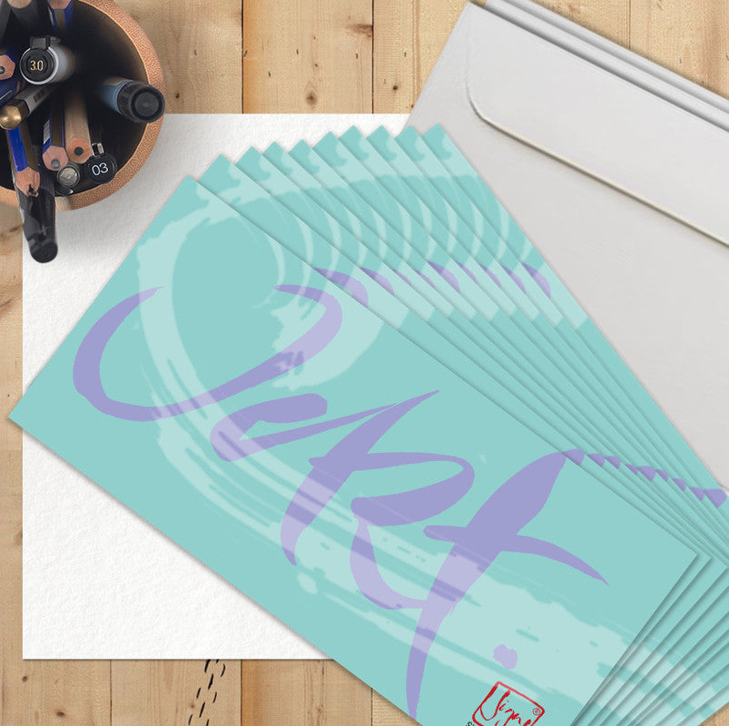 10 Klappkarten "Leichte Zeiten..."