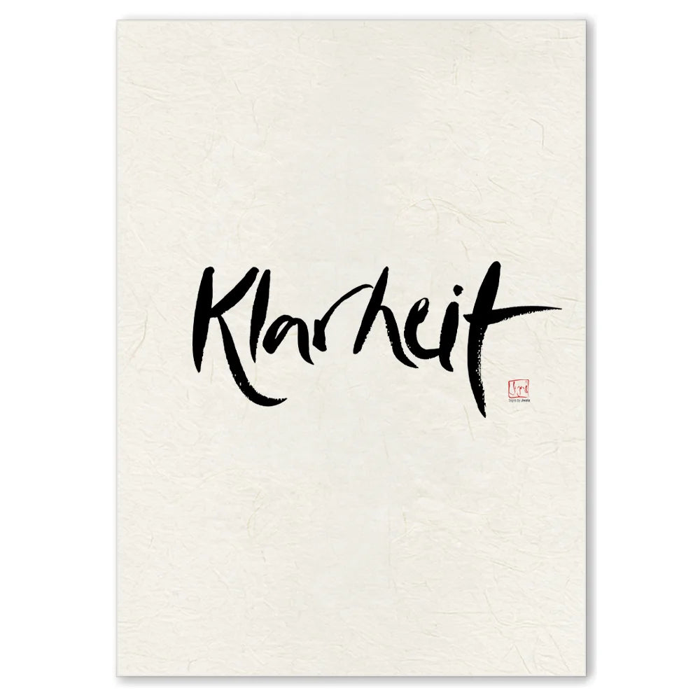 Premium Wandbild „Klarheit“ – Sign by Jwala® Originaldruck, hochwertige Leinwand, spirituelle Kunst, Unikat aus Tirol, exklusives Wohnaccessoire