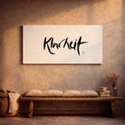 Originaldruck Leinwand „Klarheit“ – SignShop.Tirol, einzigartige Wandkunst, handgemacht, wertvolles Geschenk für Bewusstsein und Achtsamkeit