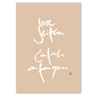 Originaldruck Leinwand „Leere Seiten. Einfach anfangen.“ – SignShop.Tirol, einzigartige Wandkunst mit Fingerzeige Karte, handgemacht, wertvolles Geschenk für Neuanfang und Kreativität