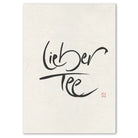 Inspirierendes Leinwandbild „Lieber Tee“ – Sign by Jwala® Original, Limited Edition, hochwertige Kunst aus Tirol, Motivation für Achtsamkeit und Wohlfühlmomente