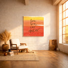 Spirituelle Wandbilder Englisch – Hochwertige Leinwand Love love ever deeper für moderne Wohnräume | SignShop Tirol