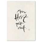 Premium Wandbild „Mein Herz geht auf“ – Sign by Jwala® Originaldruck, hochwertige Leinwand, spirituelle Kunst, Unikat aus Tirol, exklusives Wohnaccessoire