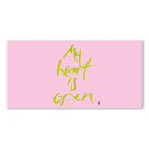 Originaldruck Leinwand „My heart is open.“ – SignShop.Tirol, einzigartige Wandkunst mit Fingerzeige Karte, handgemacht, wertvolles Geschenk für Herzensöffnung