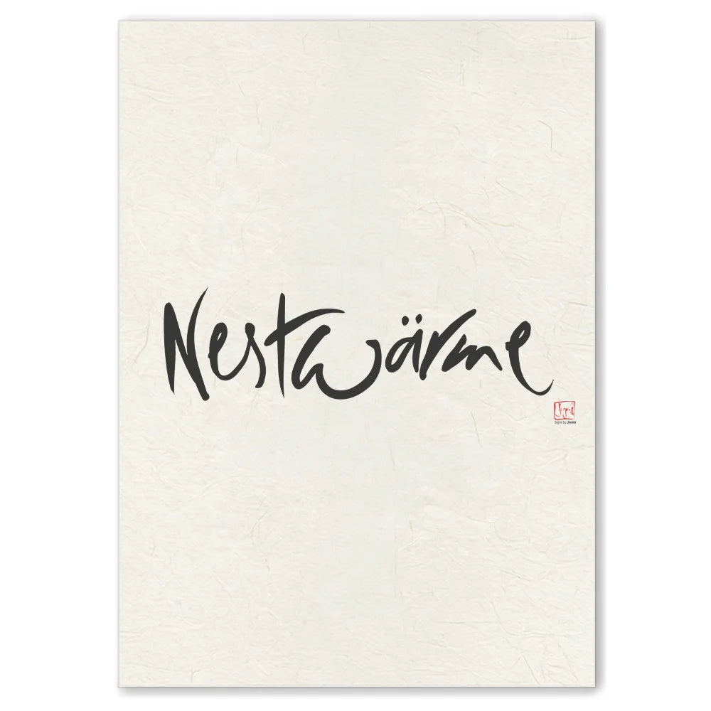 Luxus Leinwanddruck „Nestwärme“ – Sign by Jwala®, exklusive Deko, liebevoll gefertigt, Einzelstück aus Tirol, Premium-Kunst für dein Zuhause