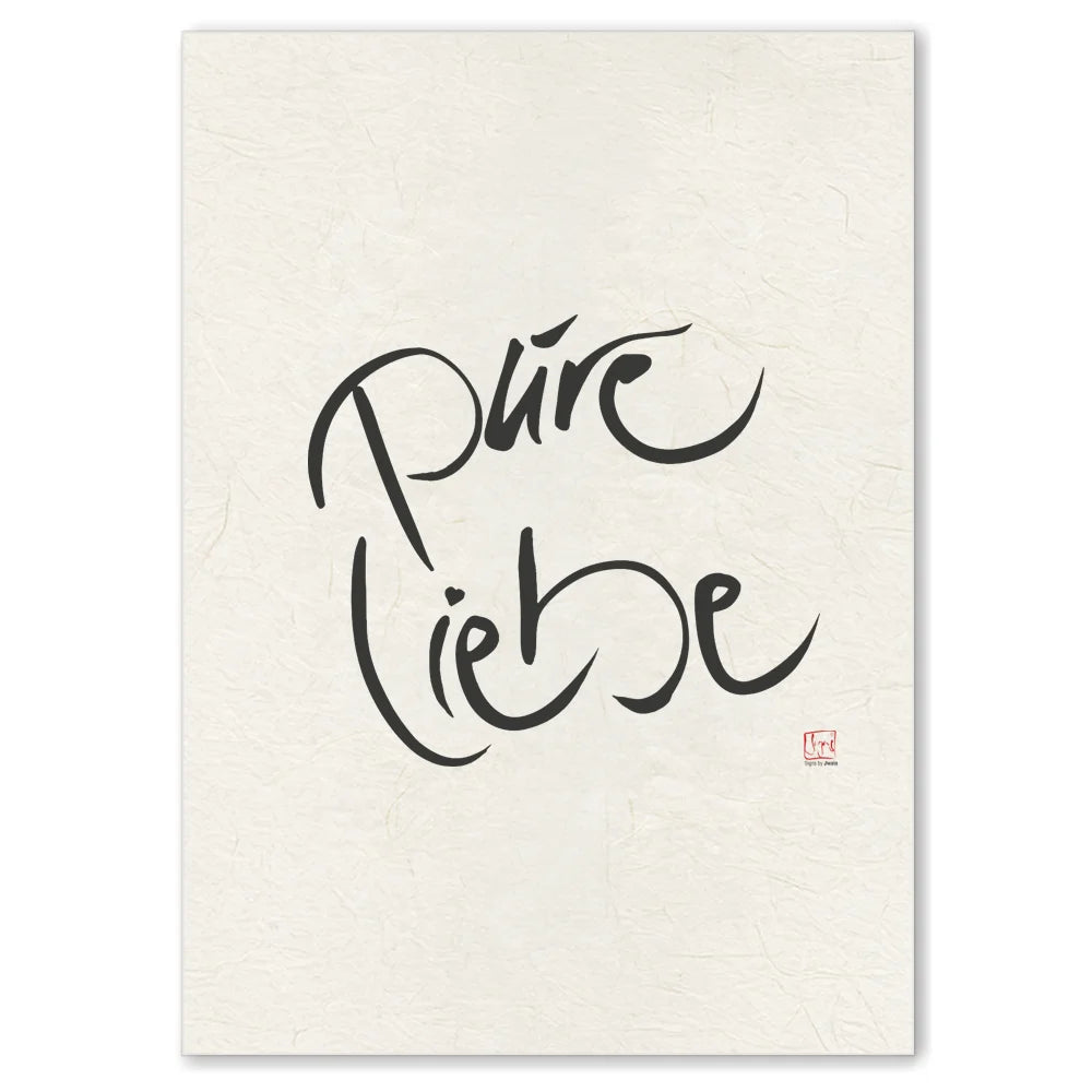 Premium Wandbild „Pure Liebe“ – Sign by Jwala® Originaldruck, hochwertige Leinwand, spirituelle Kunst, Unikat aus Tirol, exklusives Wohnaccessoire