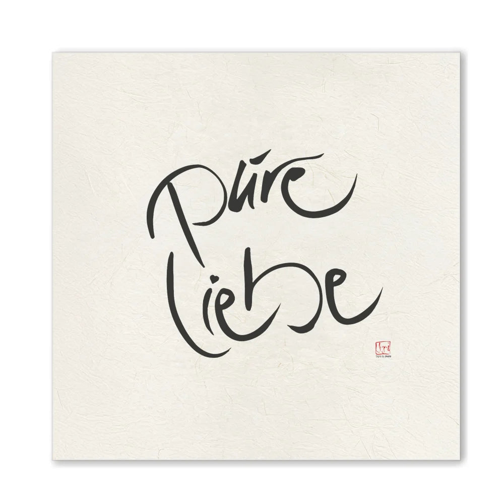 Luxus Leinwanddruck „Pure Liebe“ – Sign by Jwala®, exklusive Deko, liebevoll gefertigt, Einzelstück aus Tirol, Premium-Kunst für dein Zuhause