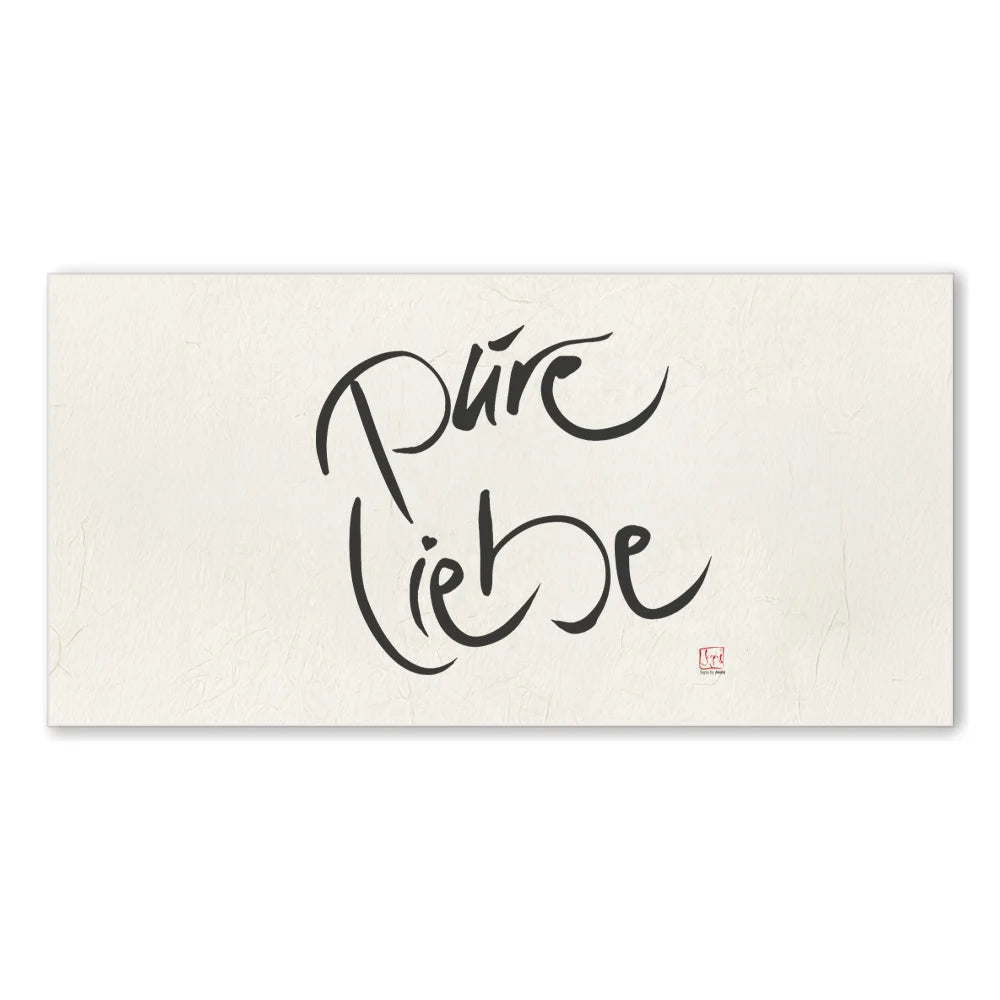 Inspirierendes Leinwandbild „Pure Liebe“ – Sign by Jwala® Original, Limited Edition, hochwertige Kunst aus Tirol, Motivation für Verbundenheit und emotionale Tiefe