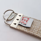 Schlüsselanhänger "Es geht mir richtig gut" Bauernleinen