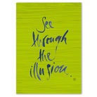 See through the illusion Leinwandbild – Hochwertige englische Wanddeko, spirituelle Kunst online kaufen | SignShop Tirol