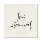 Premium Wandbild „Sei genial“ – Sign by Jwala® Originaldruck, hochwertige Leinwand, spirituelle Kunst, Unikat aus Tirol, exklusives Wohnaccessoire