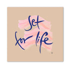 Englische Leinwand Set for life – Premium Wanddeko mit positiver Message bestellen | SignShop Tirol