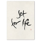 Premium Wandbild „Set for life.“ – Sign by Jwala® Originaldruck, hochwertige Leinwand, spirituelle Kunst, Unikat aus Tirol, exklusives Wohnaccessoire für Lebensfreude