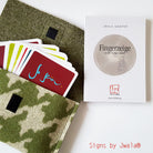 "Fingerzeige" SignKarten-Set "Hahnentritt Grün"