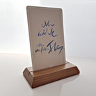 "Fingerzeige" SignKarten-Set "Hahnentritt Braun" + Nuss