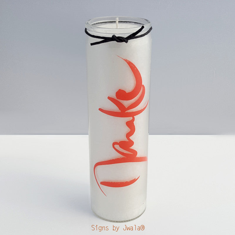 SignKerze "Danke" Farbe