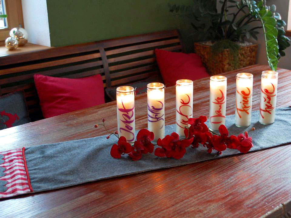 SignKerze "Stille" Farbe