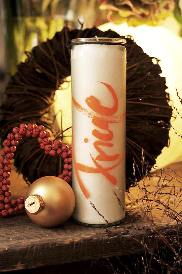 SignKerze "Friede" Farbe